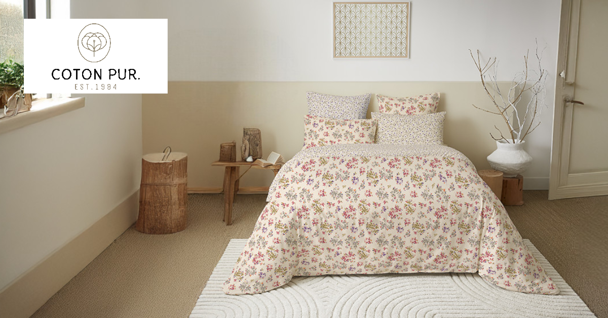 Coton Pur - Parures de couettes 2 à 6 pièces