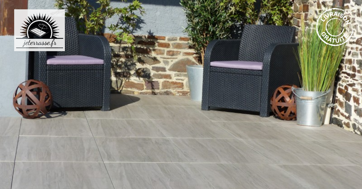 Jeterrasse.fr - Dalles de terrasse en Grès cérame