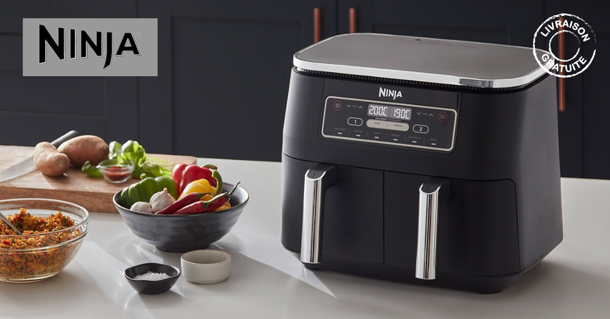 Ninja - Friteuses sans huile Ninja double compartiment