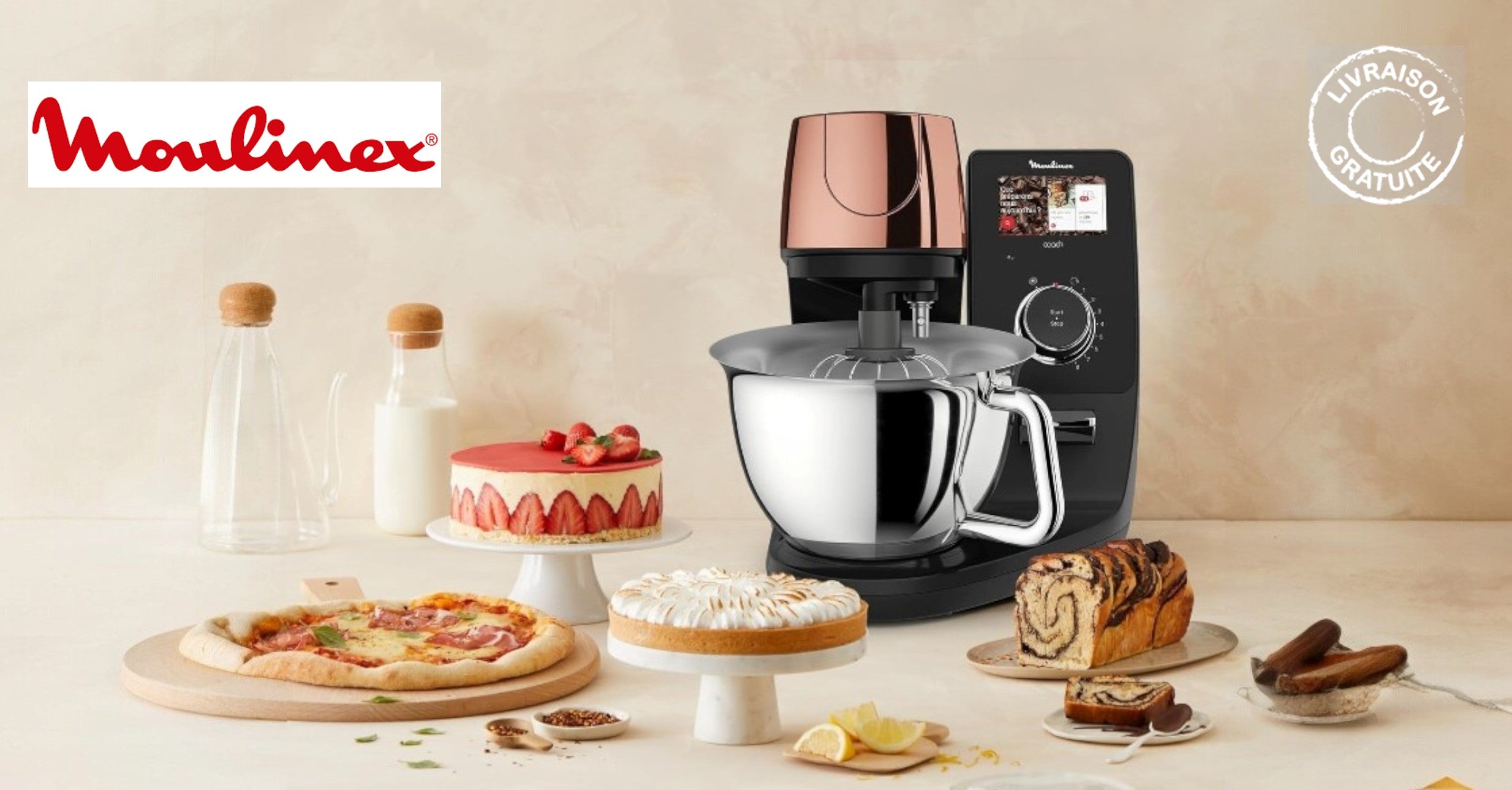 Moulinex - Robot pâtissier connecté