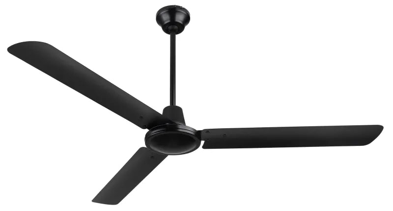 Ventilateur métal noir et lampe - Ferro