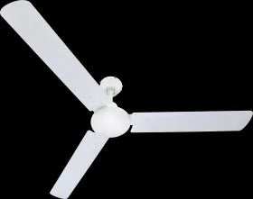 Ventilateur métal blanc et lampe - Ferro