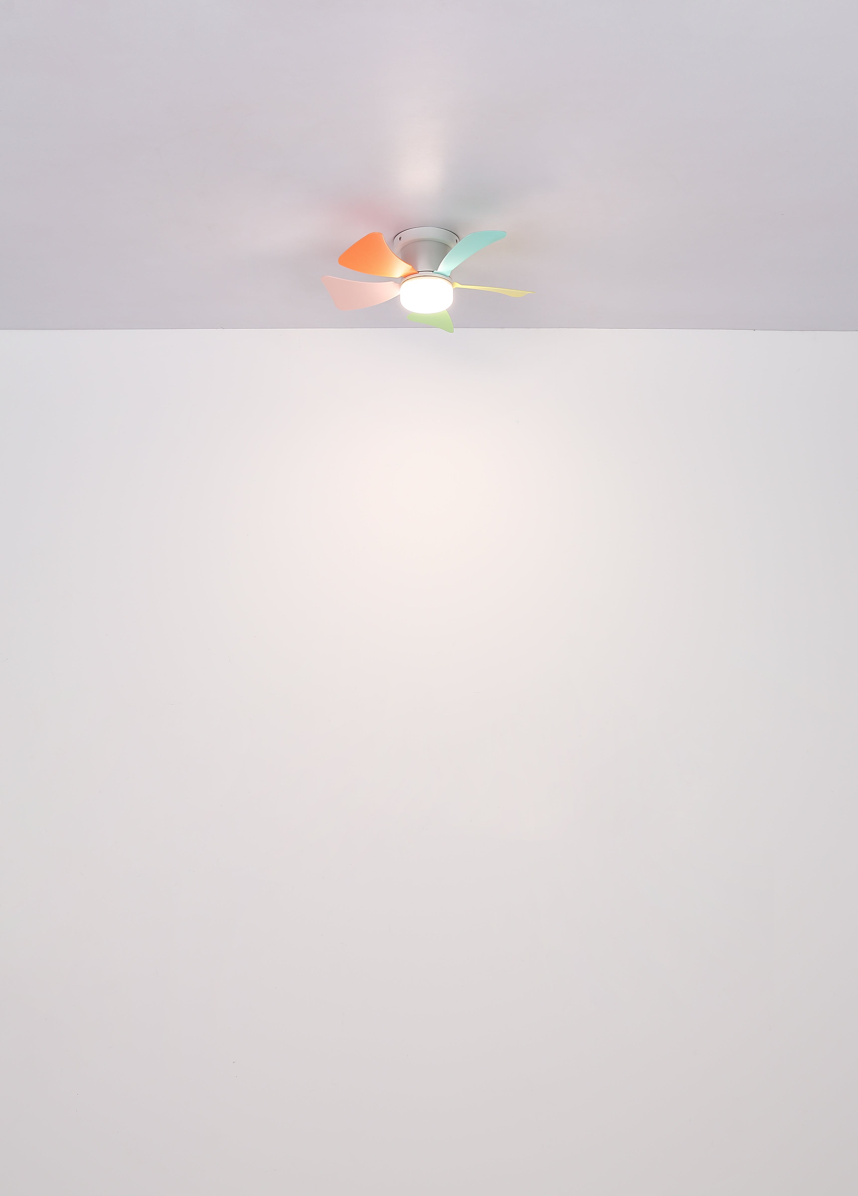 Ventilateur de plafond métal blanc mat Hines