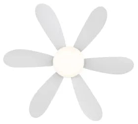 Ventilateur de plafond métal blanc - Delores