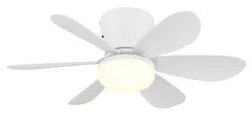 Ventilateur de plafond métal blanc - Delores