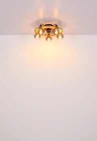 Ventilateur métal noir mat et lampe - Lamotta