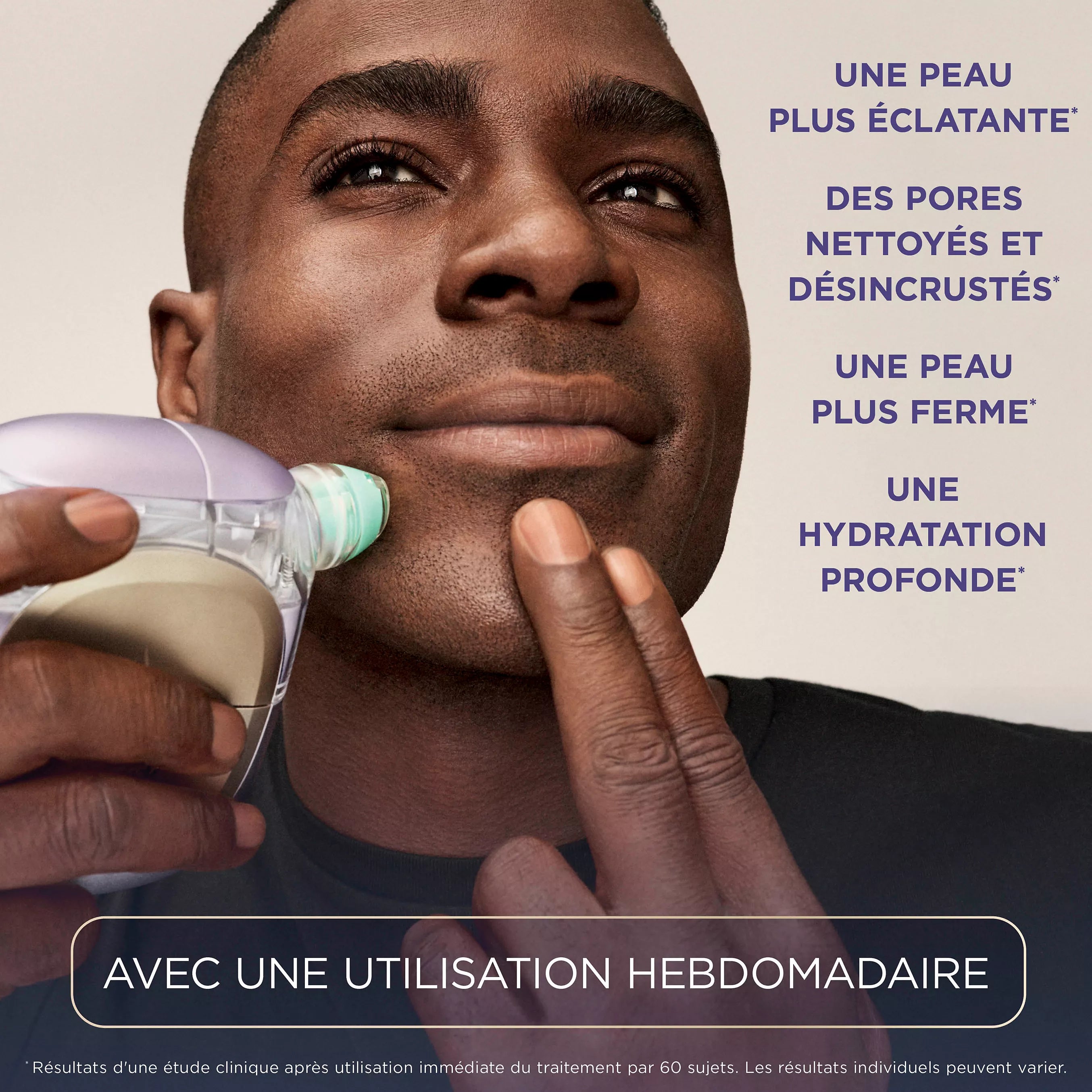 Appareil de soin du visage hydrofacial à domicile Shark FacialPro Glow + DePuffi – Bleu Spa