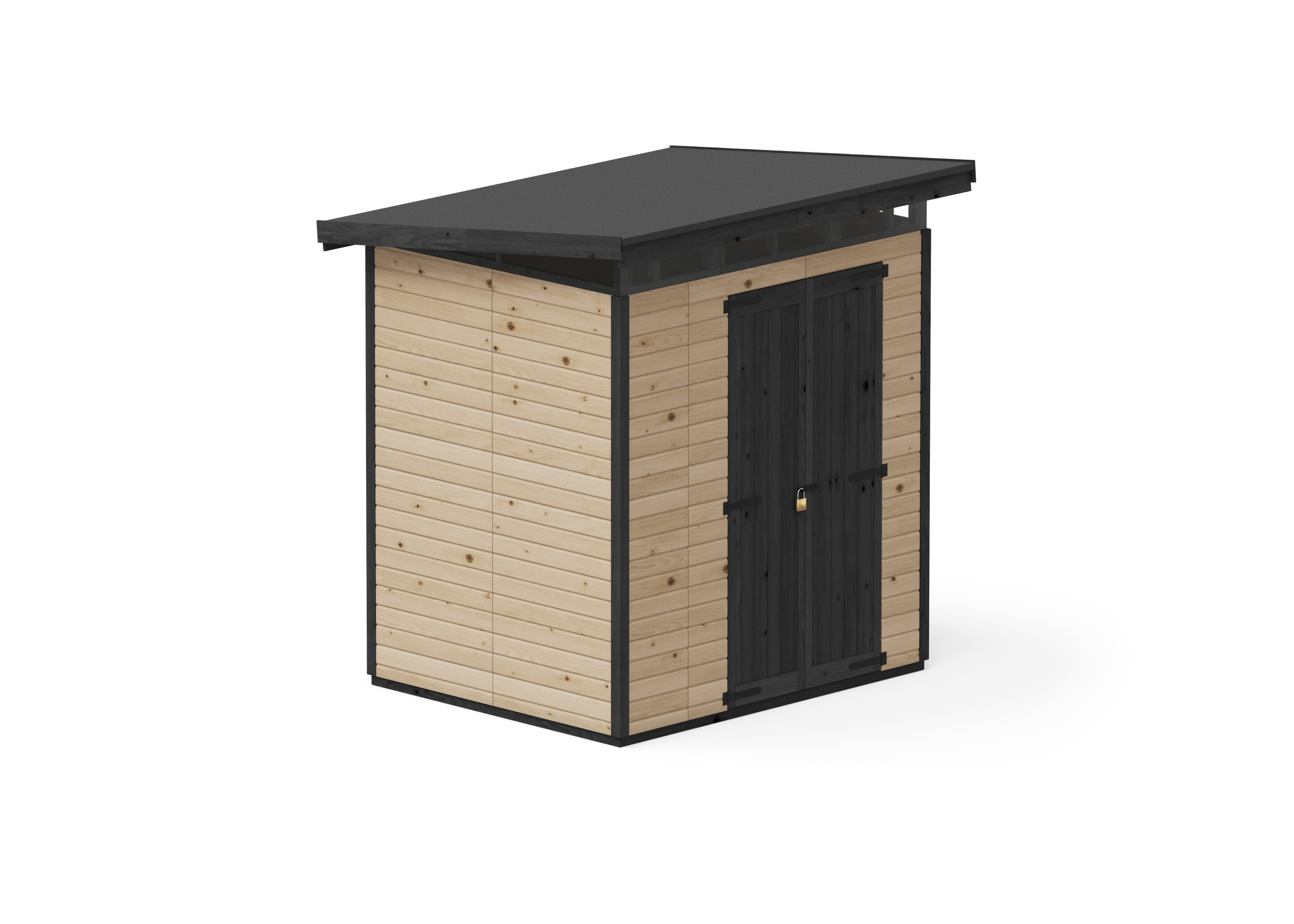 Abri de jardin en bois 203x163 cm Marron