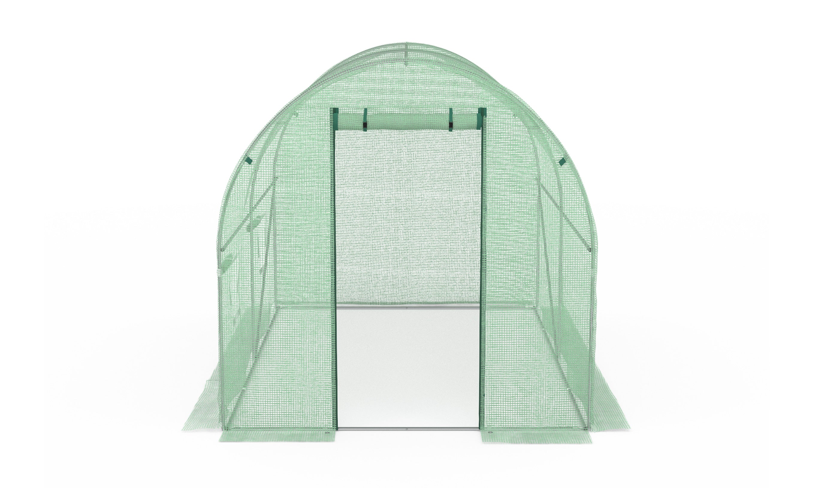 Serre tunnel de jardin 3x2m verte bâche renforcée 130 gr/m² - gamme maraîchère