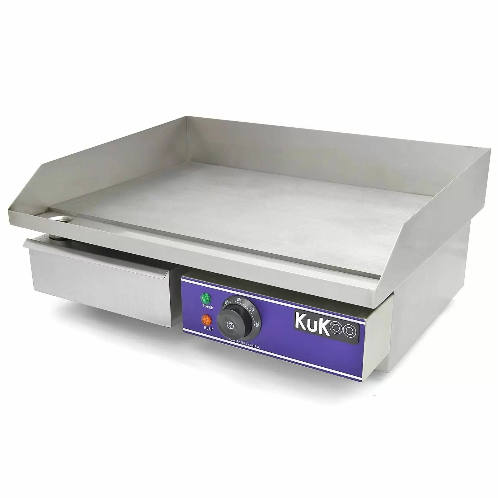 Kukoo plancha acier inoxydable de 50 cm