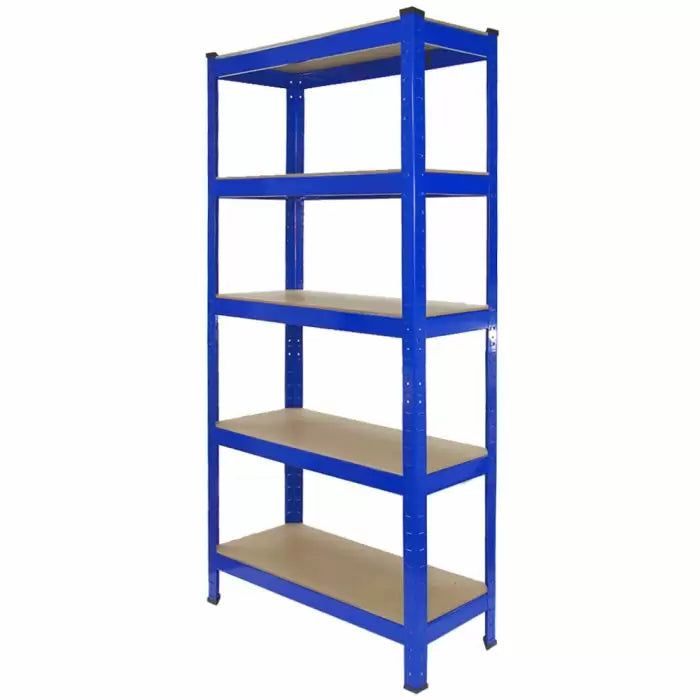 Etagère T-Rax - 150 x 75 x 30 cm - 5 tablettes - 150 kg / tablette - bleu