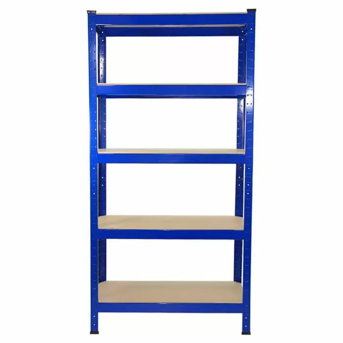 Etagère T-Rax - 150 x 75 x 30 cm - 5 tablettes - 150 kg / tablette - bleu