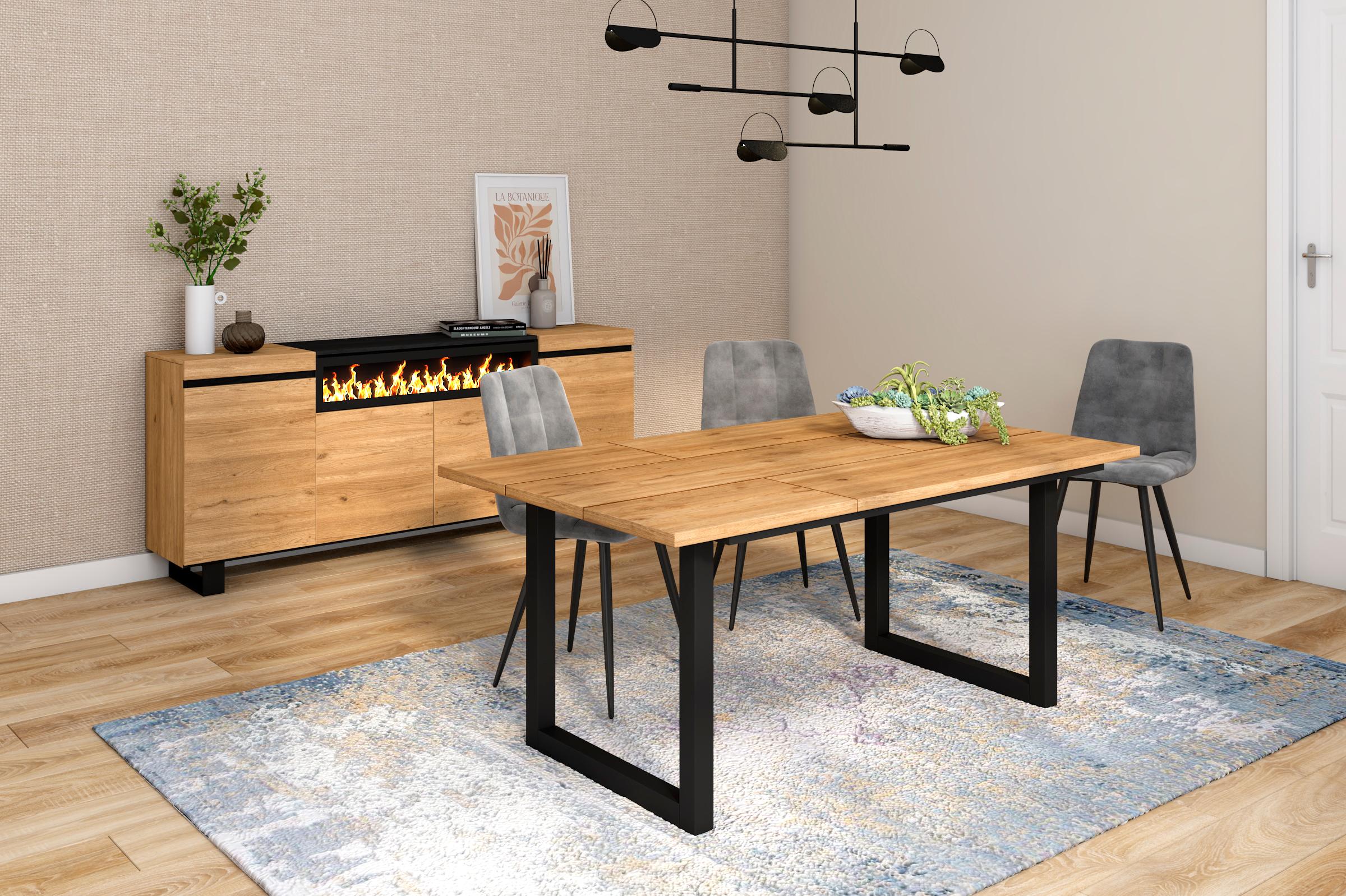Table à manger, 8 personnes, 170 cm