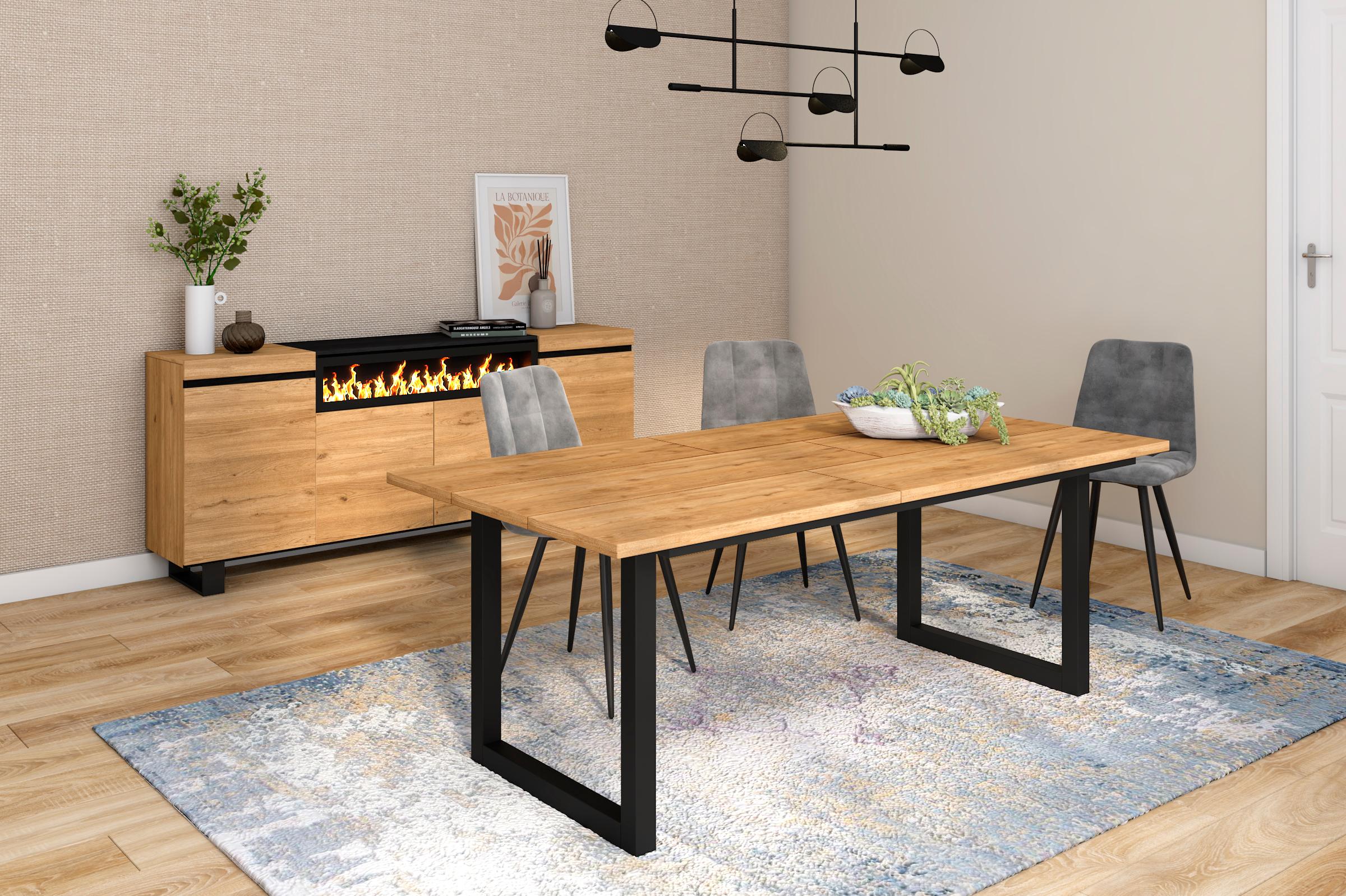 Table à manger, 10 personnes, 200 cm