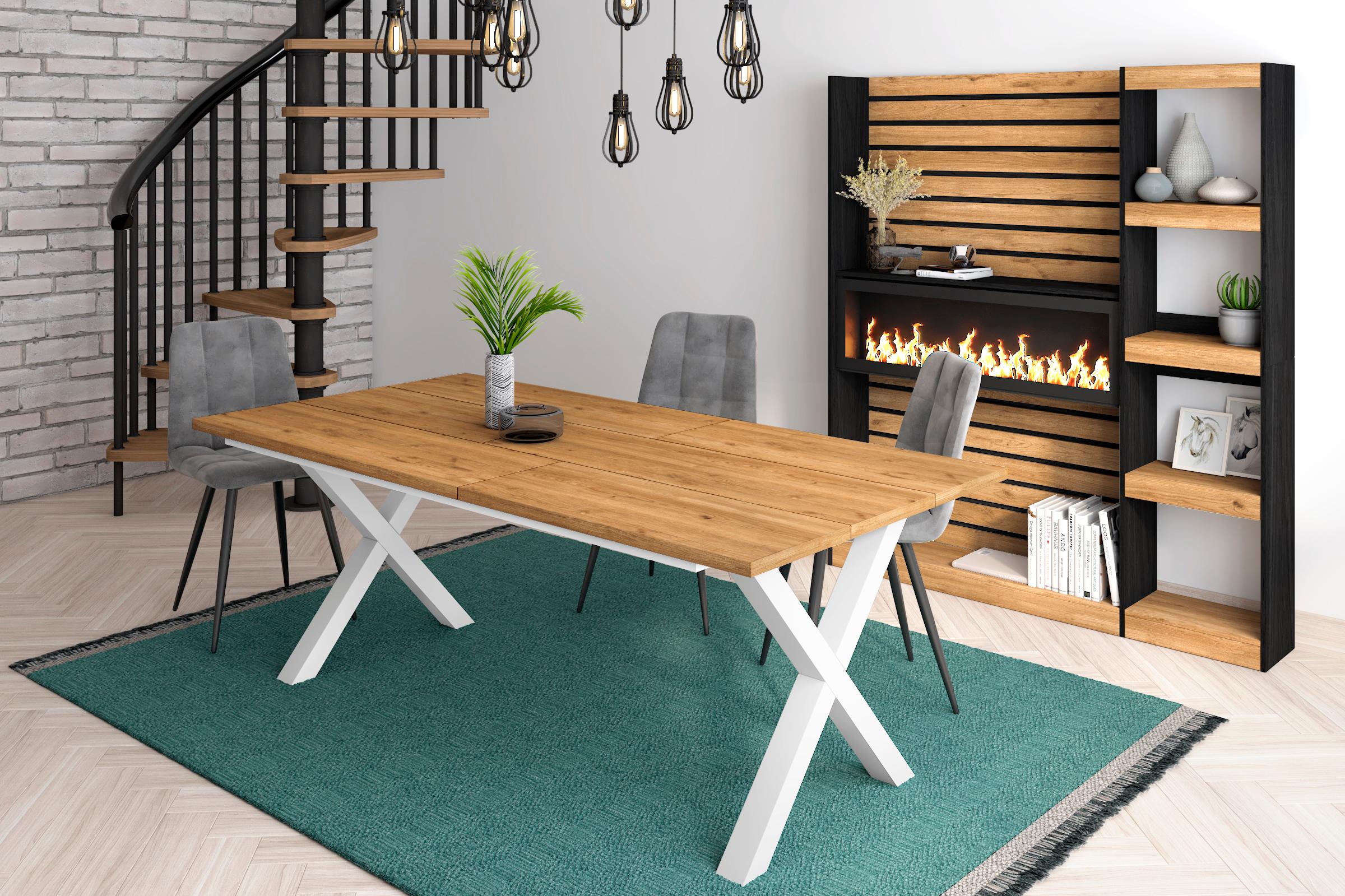Table à manger, 10 personnes, 200 cm