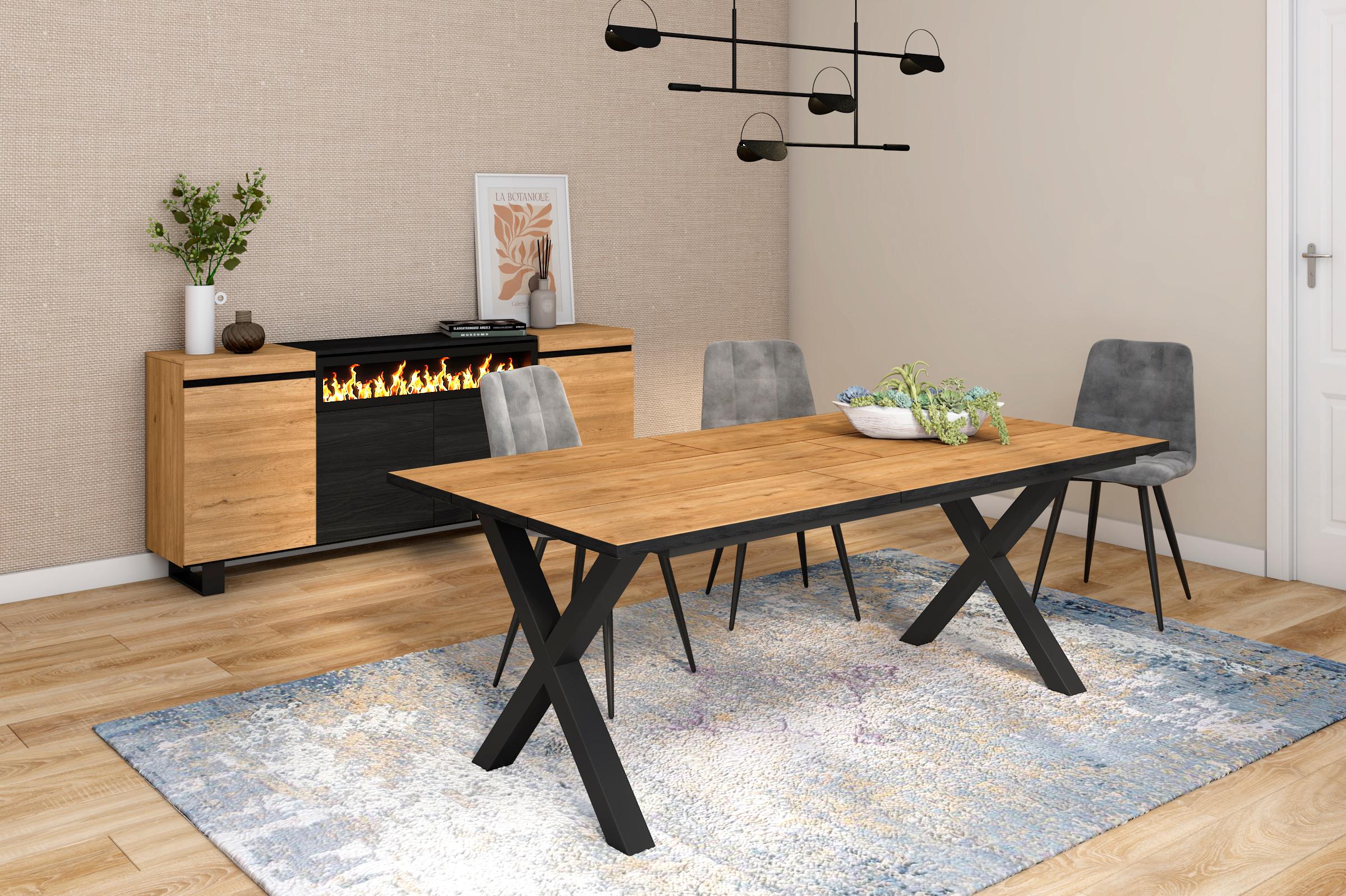 Table à manger, 10 personnes, 200 cm