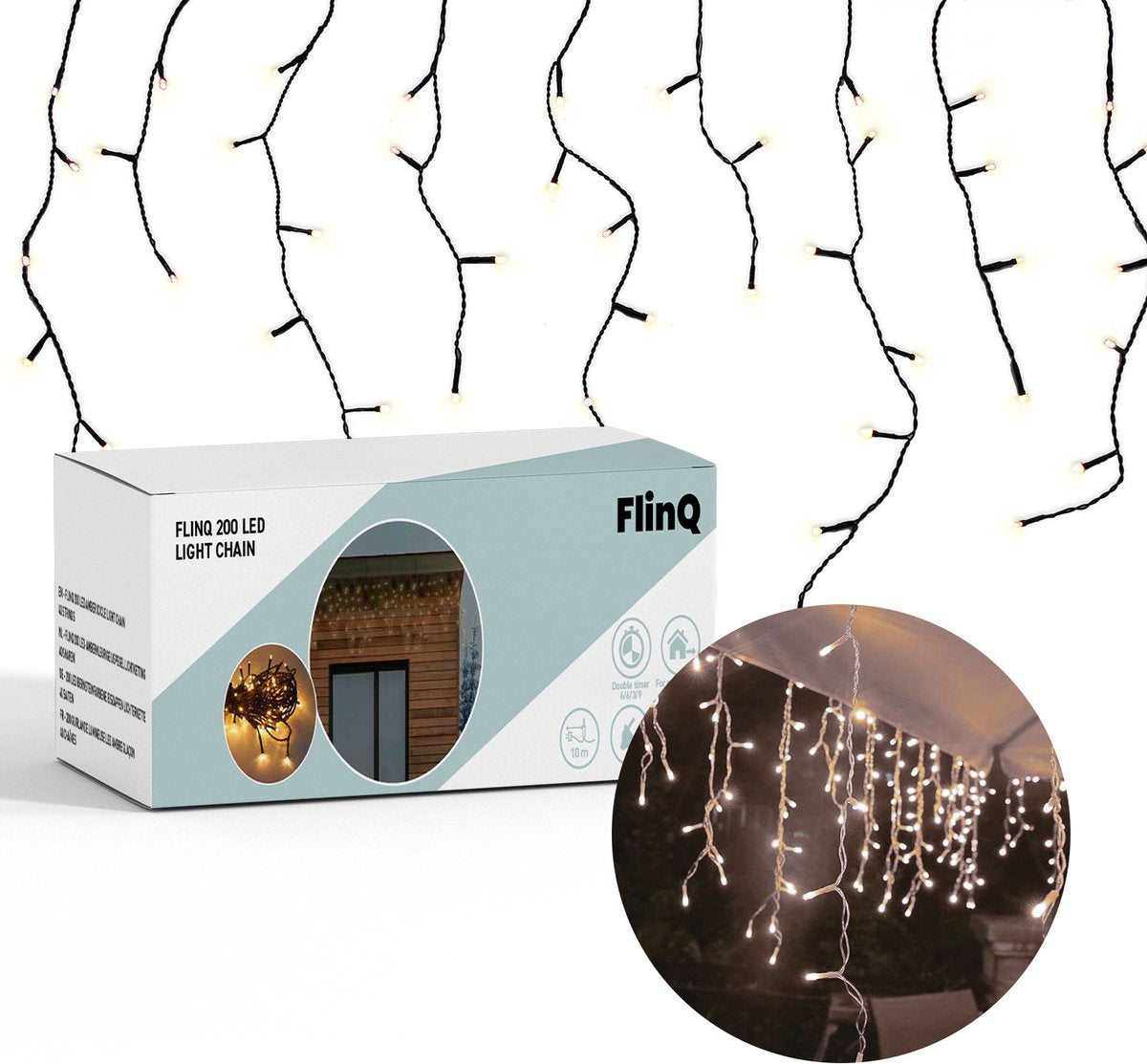 Guirlande lumineuse Blanc chaud - 144 LED