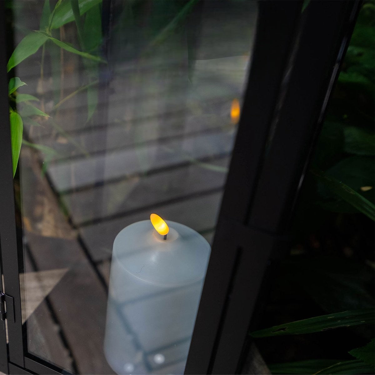 Lot de 2 lanternes Photophores bougie