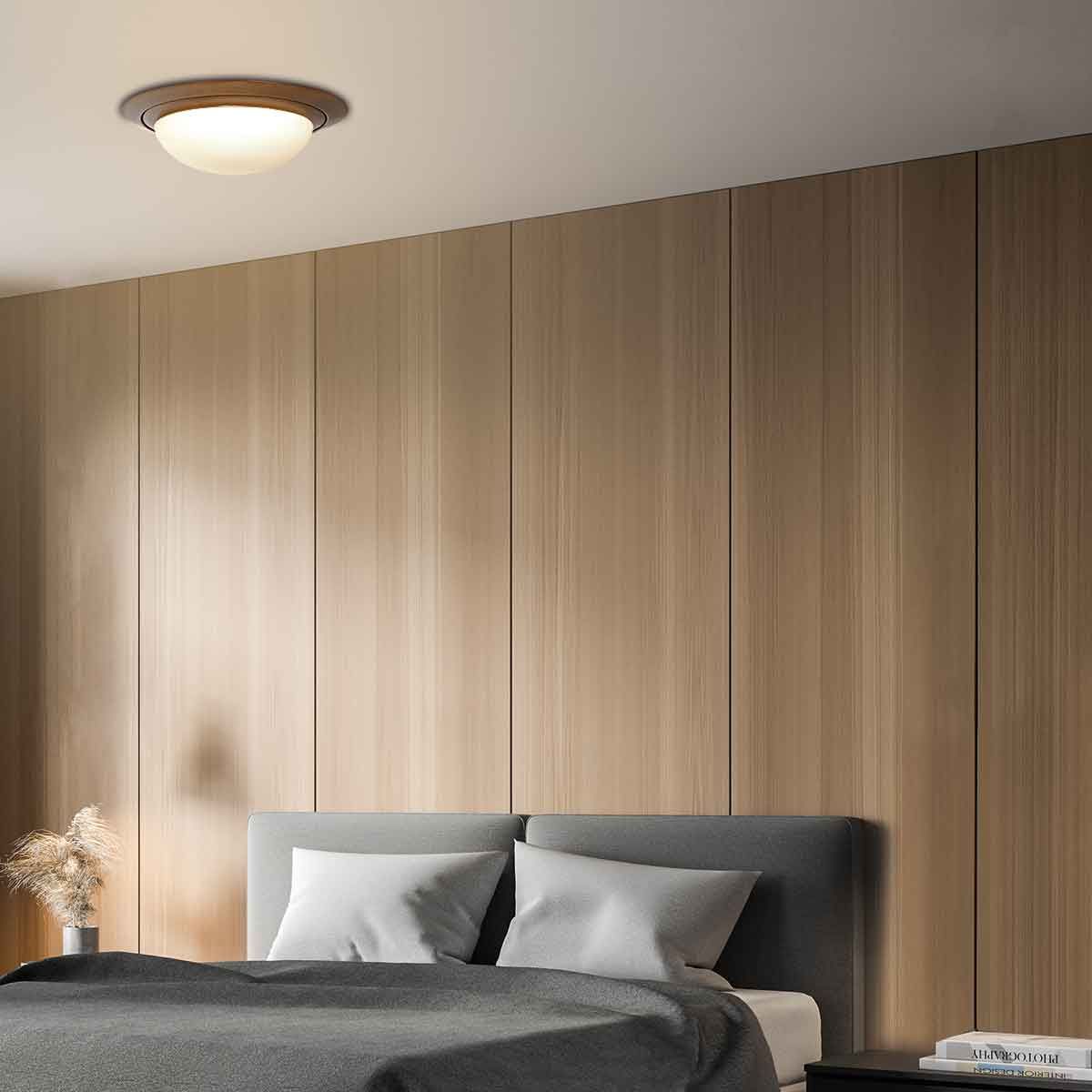 Lampe plafonnier verre métal - Ikaro