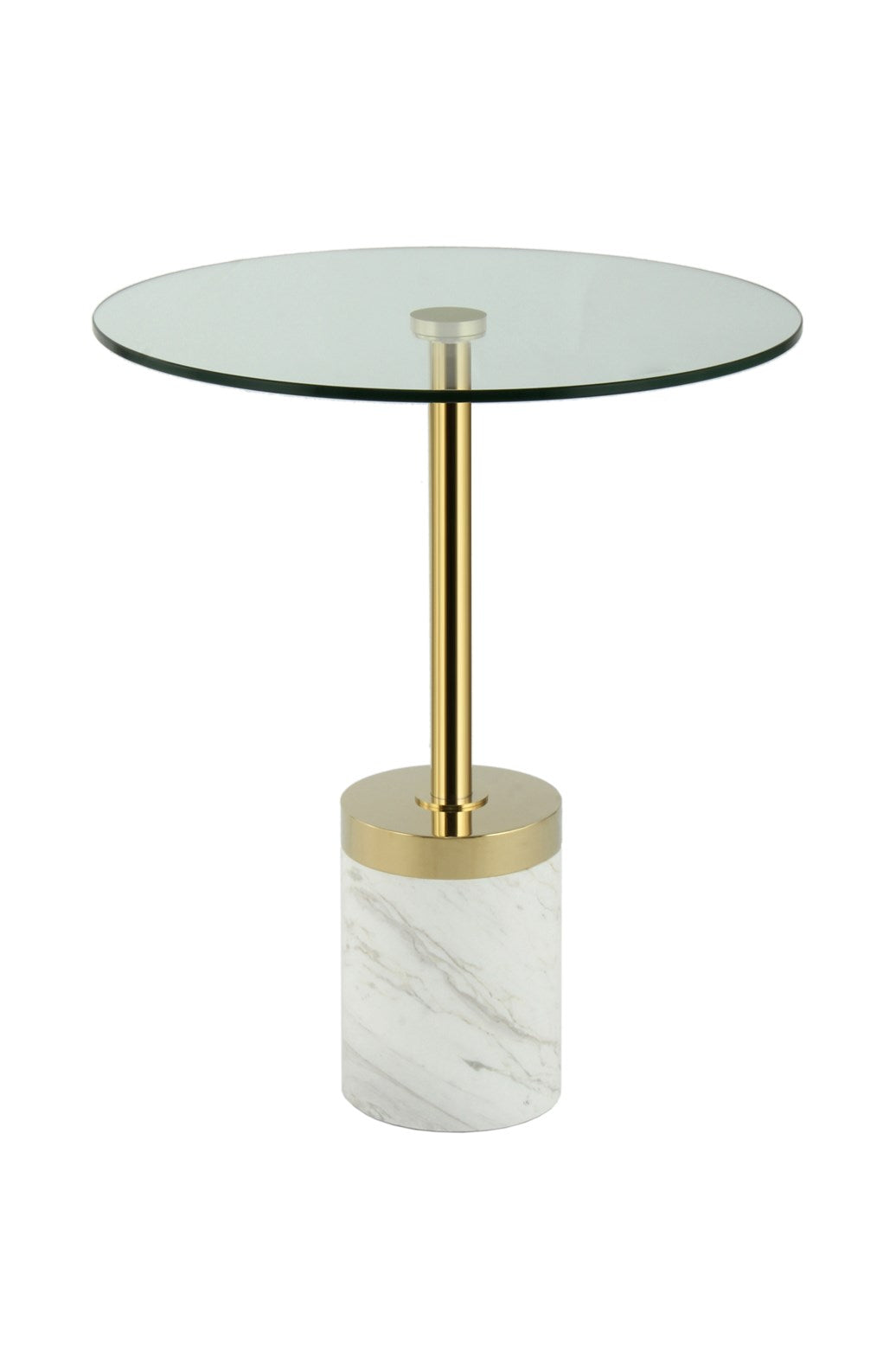 Table d'appoint or blanc - Lana
