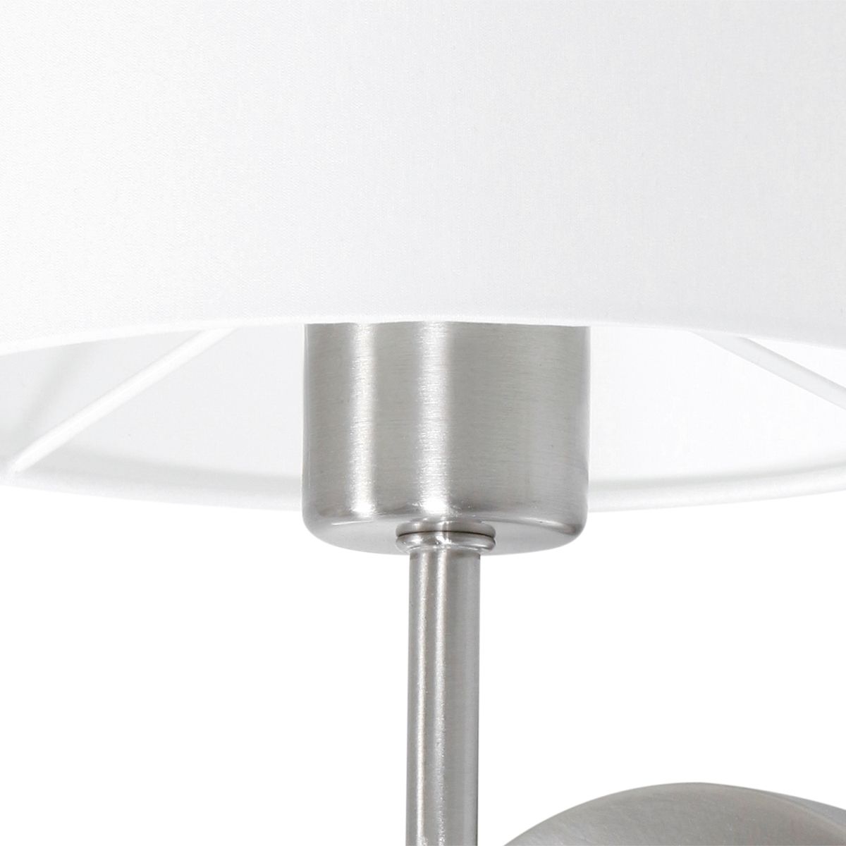 Lampe applique murale acier & blanche - Noor