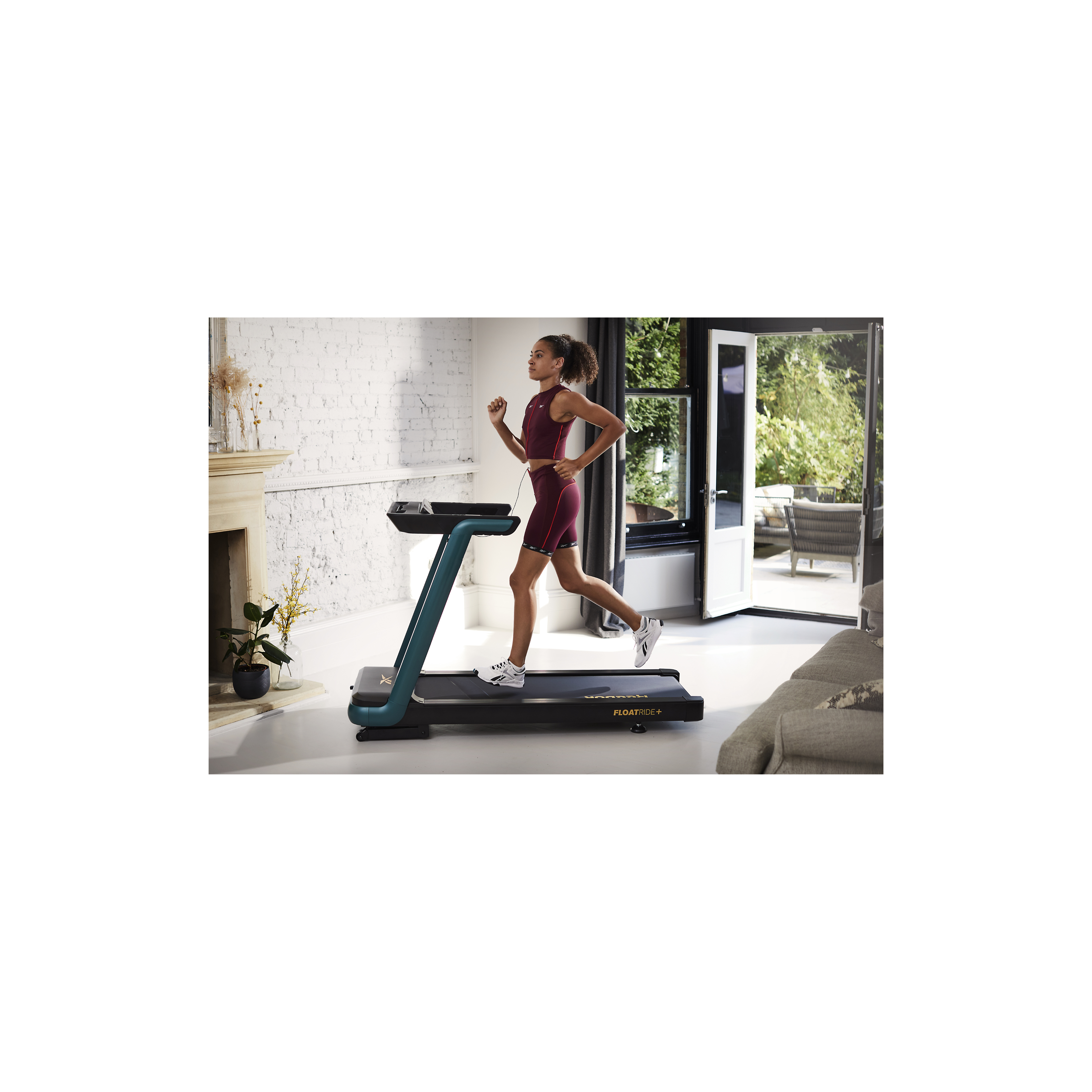 Tapis de Course motorisé - Reebok - Modèle FR20z Floatride - LED - Vitesse 1 à 18 km/h - Vert