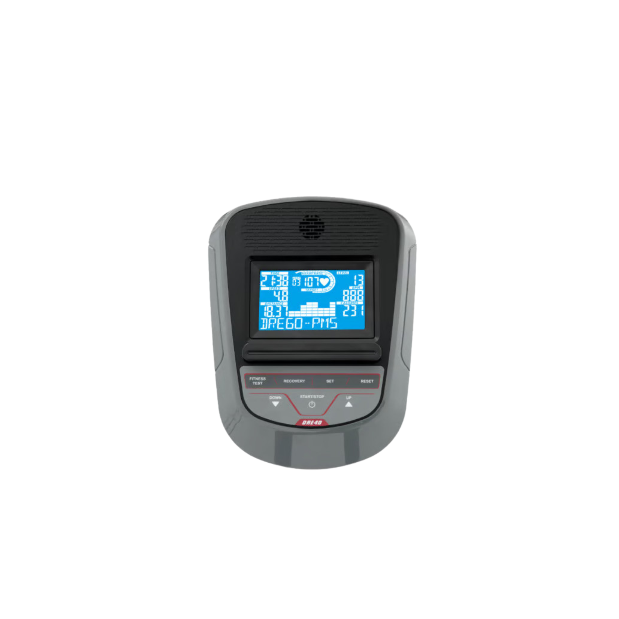 Vélo elliptique d'appartement et de fitness - SPIRIT - Modèle DRE40 - Ecran LCD - 10 programmes