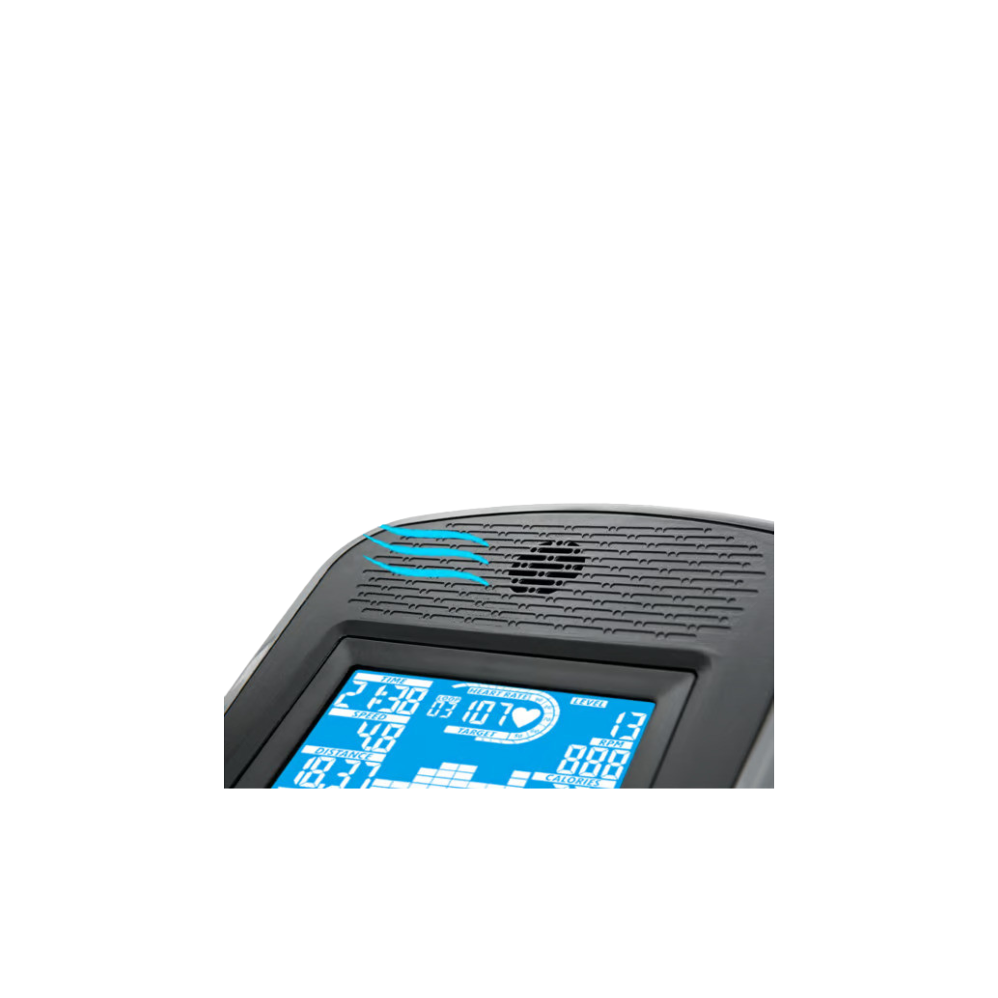 Vélo elliptique d'appartement et de fitness - SPIRIT - Modèle DRE40 - Ecran LCD - 10 programmes