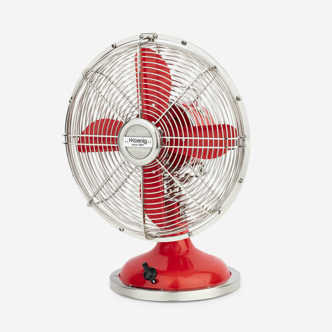 Ventilateur design métal - Rouge