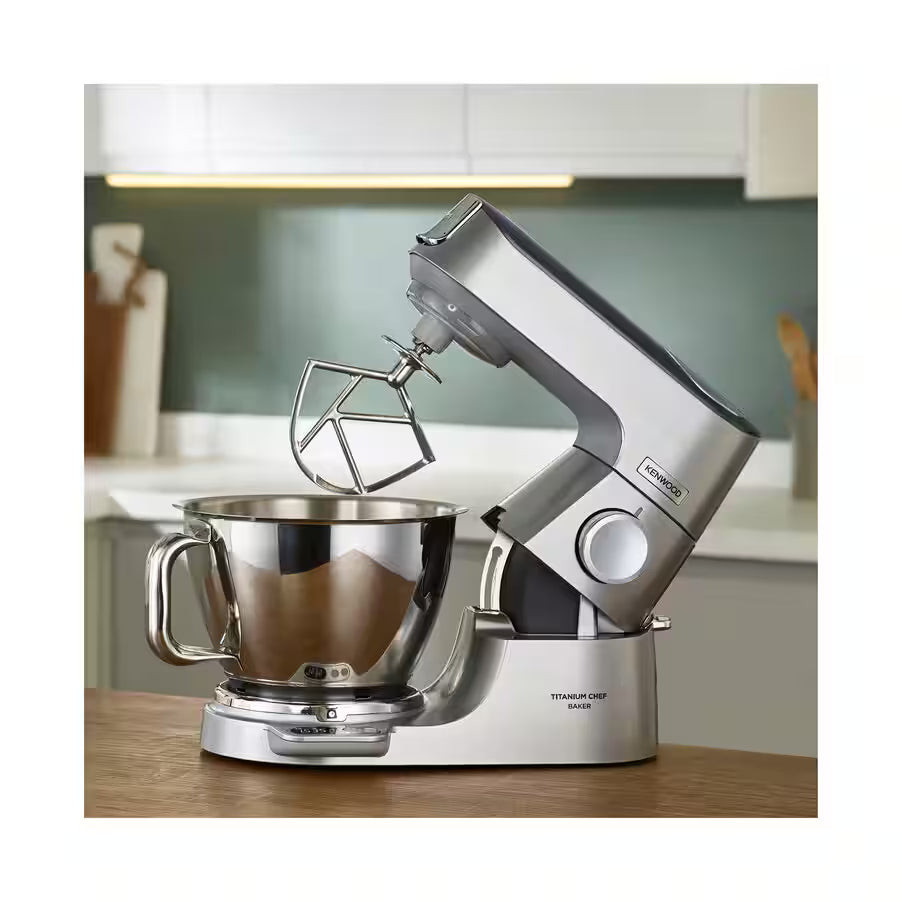 Robot pâtissier Titanium Chef baker - argenté - 3.5 et 5 L avec poignet - 1200 W