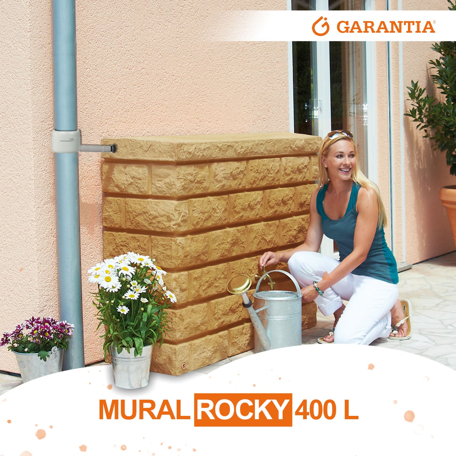 Réservoir mural Rocky 400 L, sable