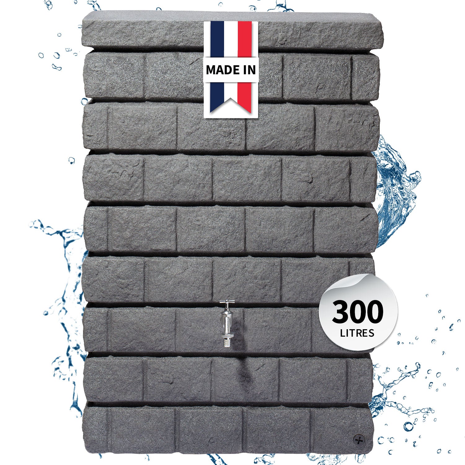 Réservoir mural Rocky Jr 300 L, gris foncé