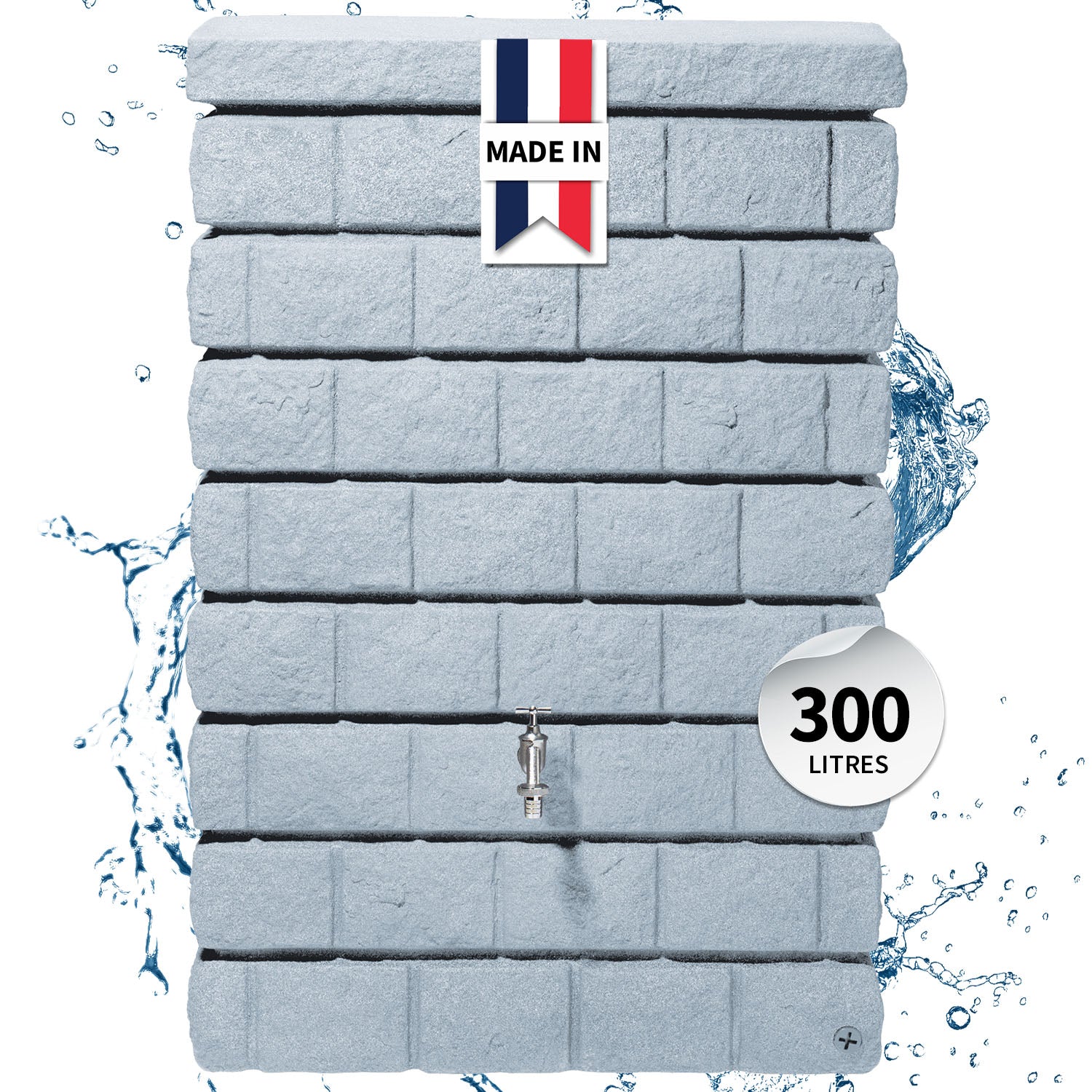 Réservoir mural Rocky Jr 300 L, gris clair