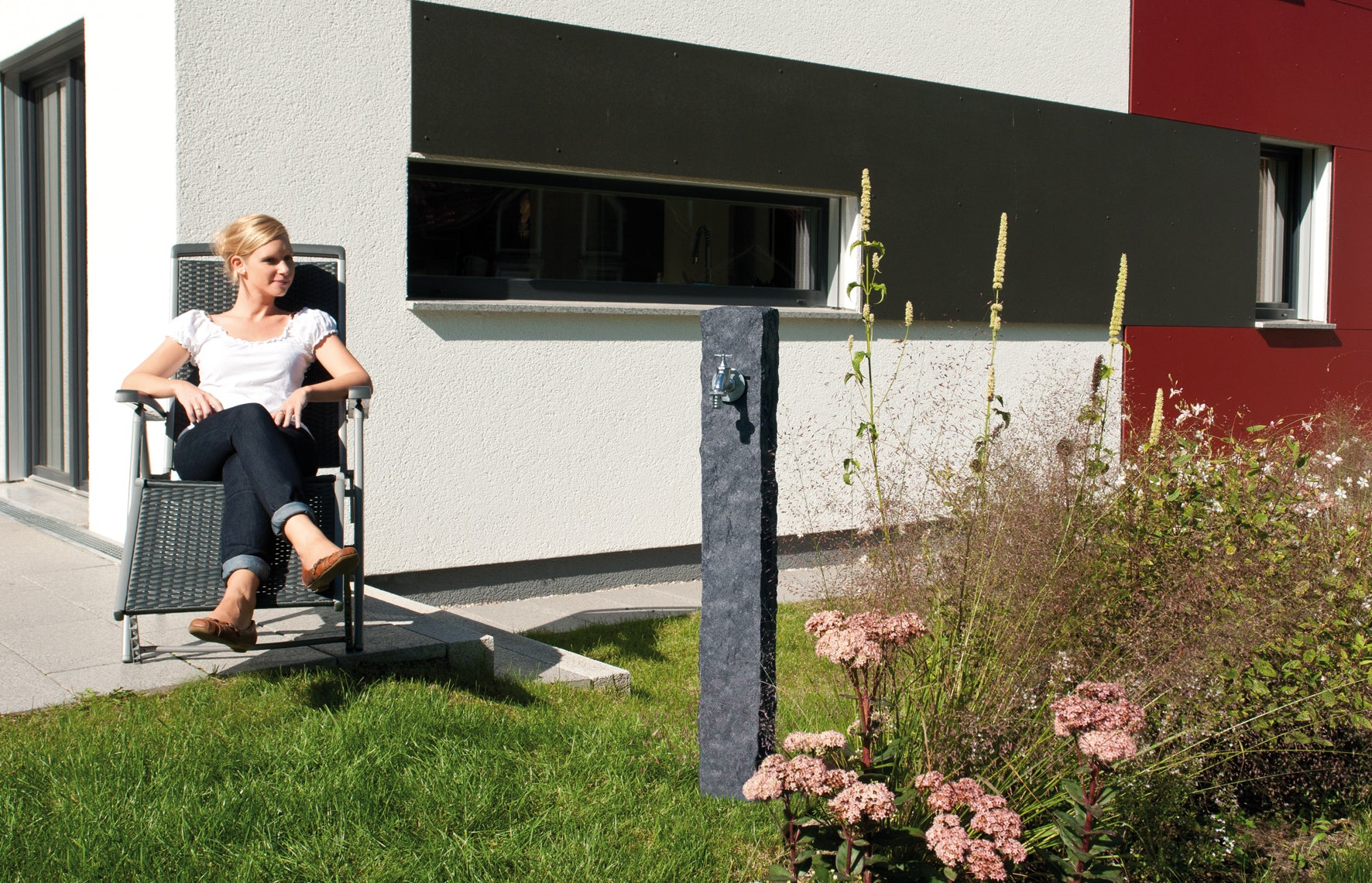 Fontaine Granit gris foncé