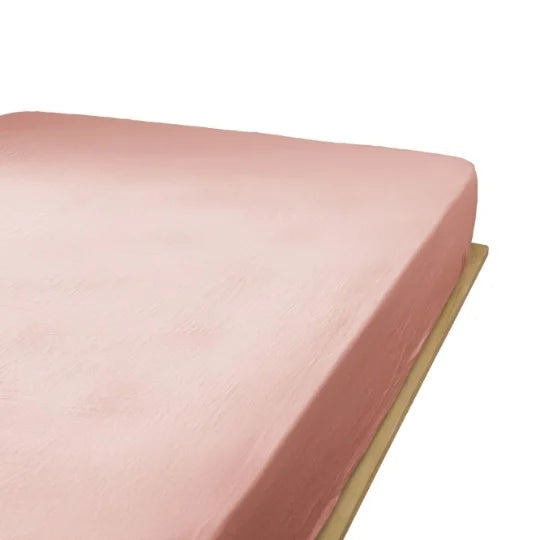 Drap housse en Gaze de coton Rose