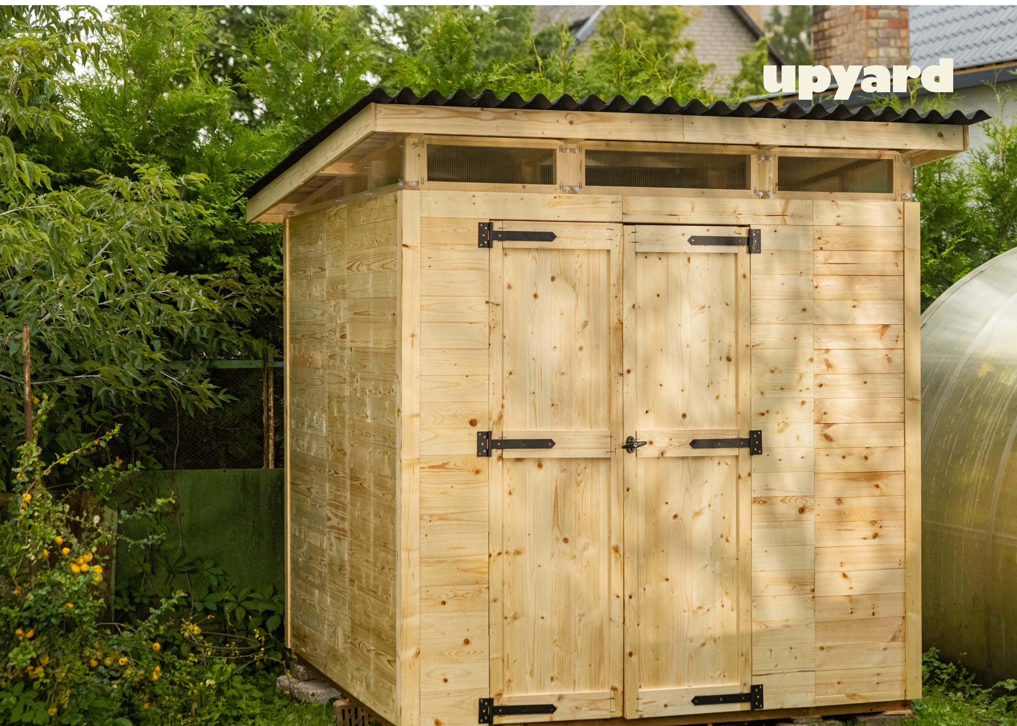 Abri de jardin en bois 203x203 cm Naturel