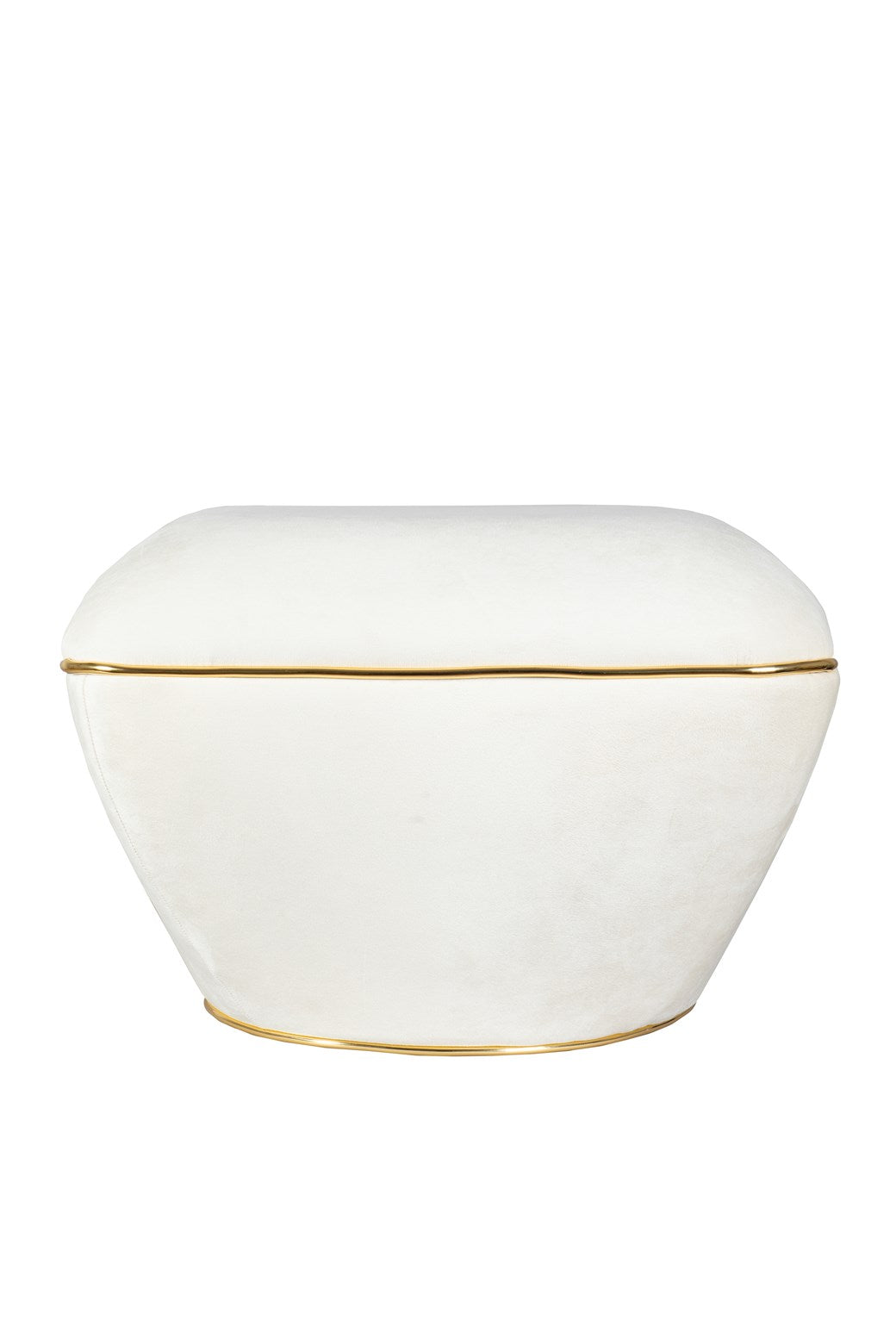 Tabouret ivoire / doré - Contessa