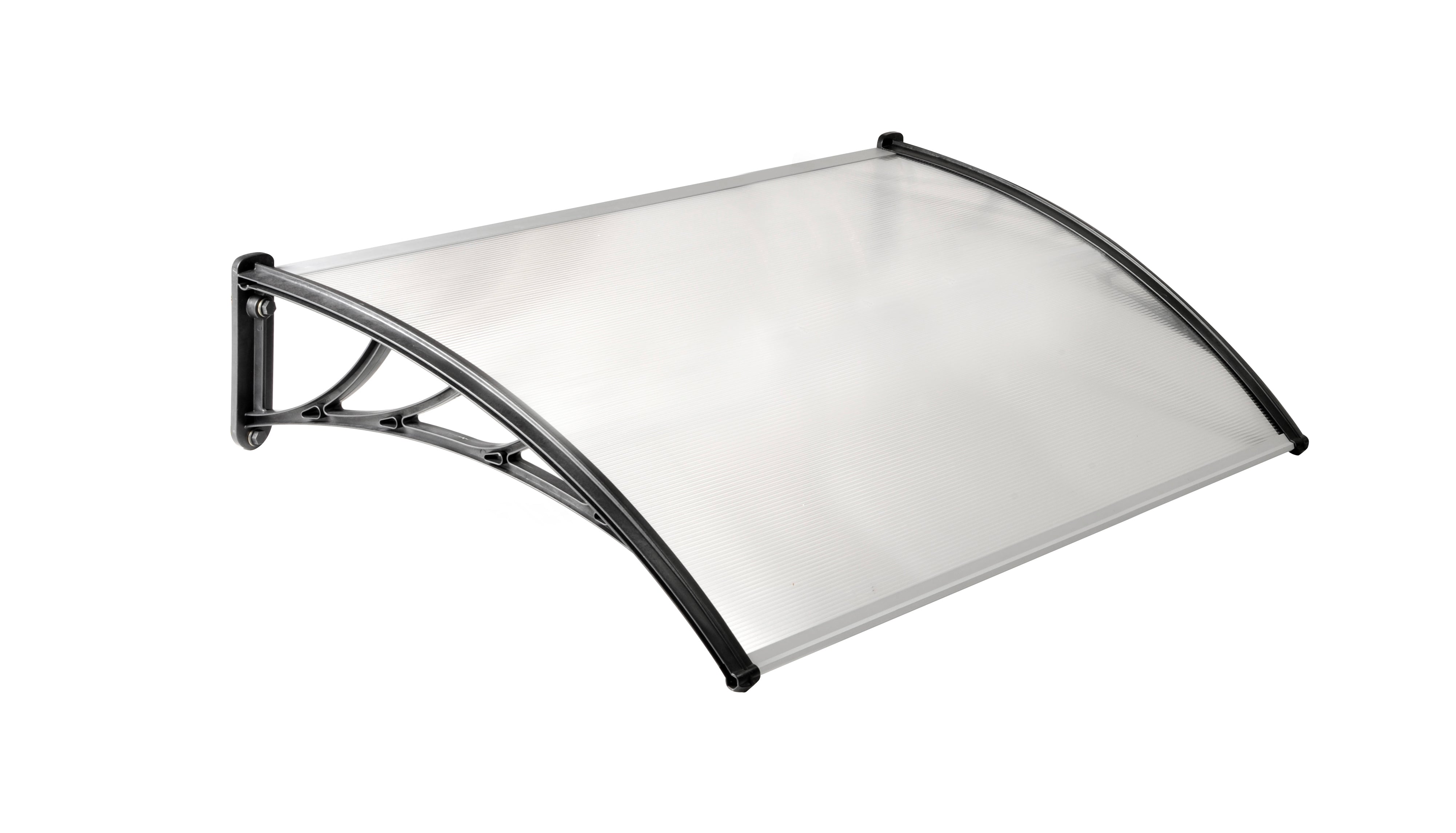 Marquise de porte transparente 80x150cm