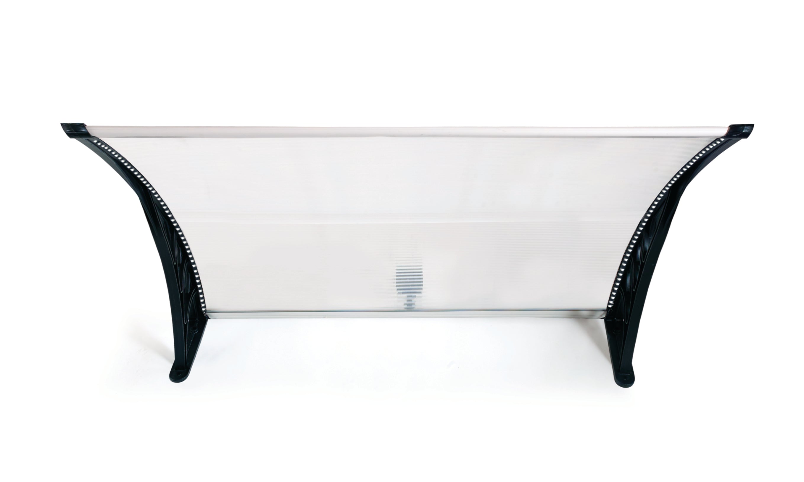 Marquise de porte transparente LED 80x150cm