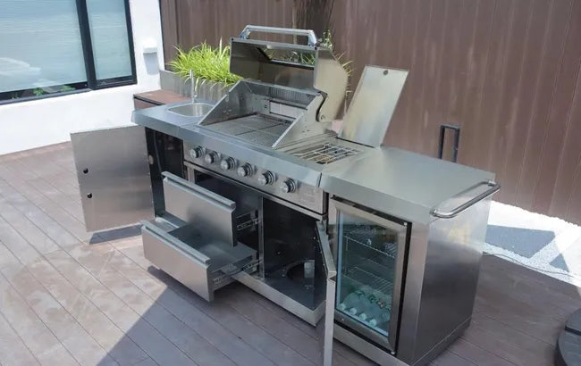 Cuisine d'extérieur OXFORD Buschbeck avec plancha