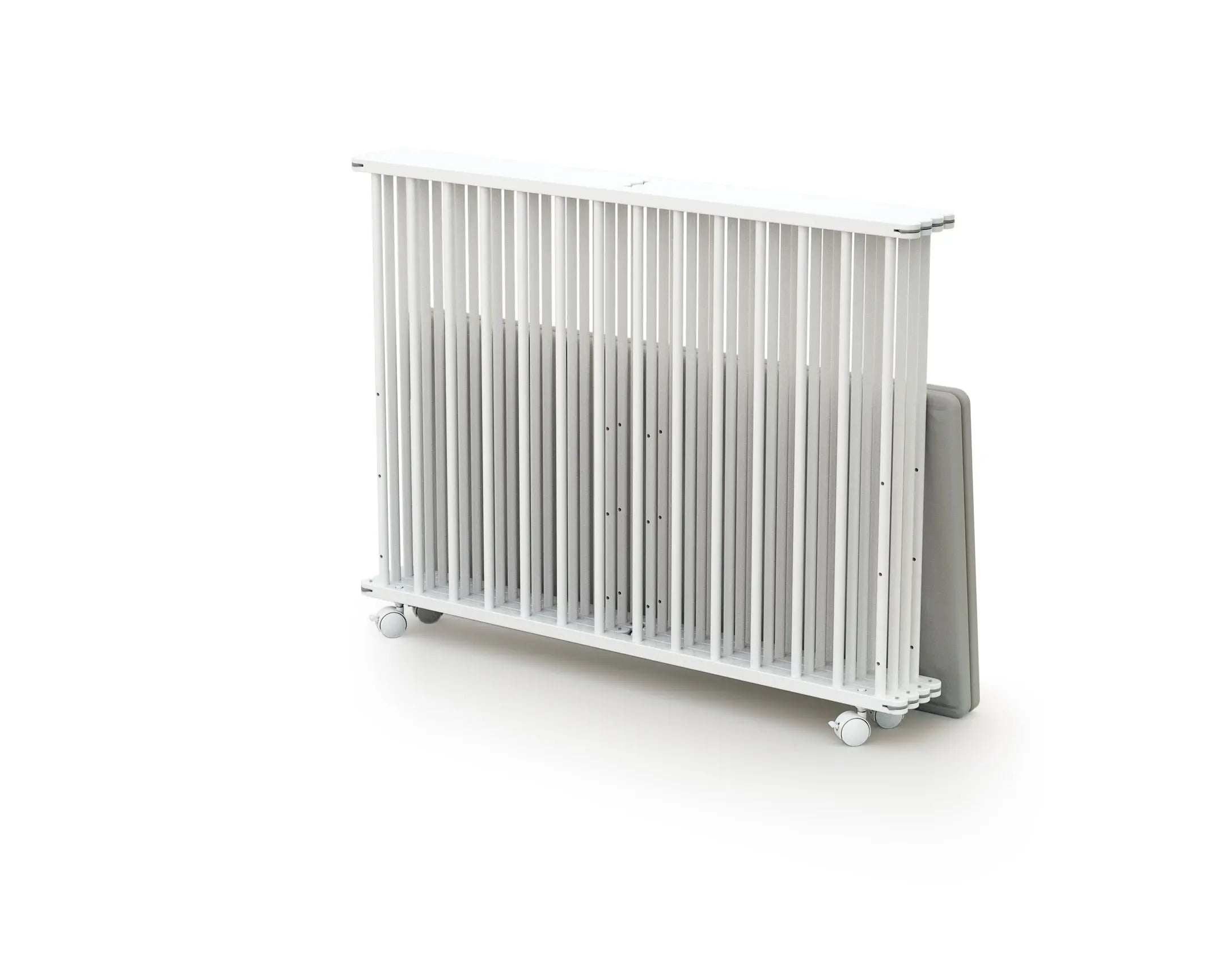 Parc bébé pliant en bois Blanc 100 x 70 cm