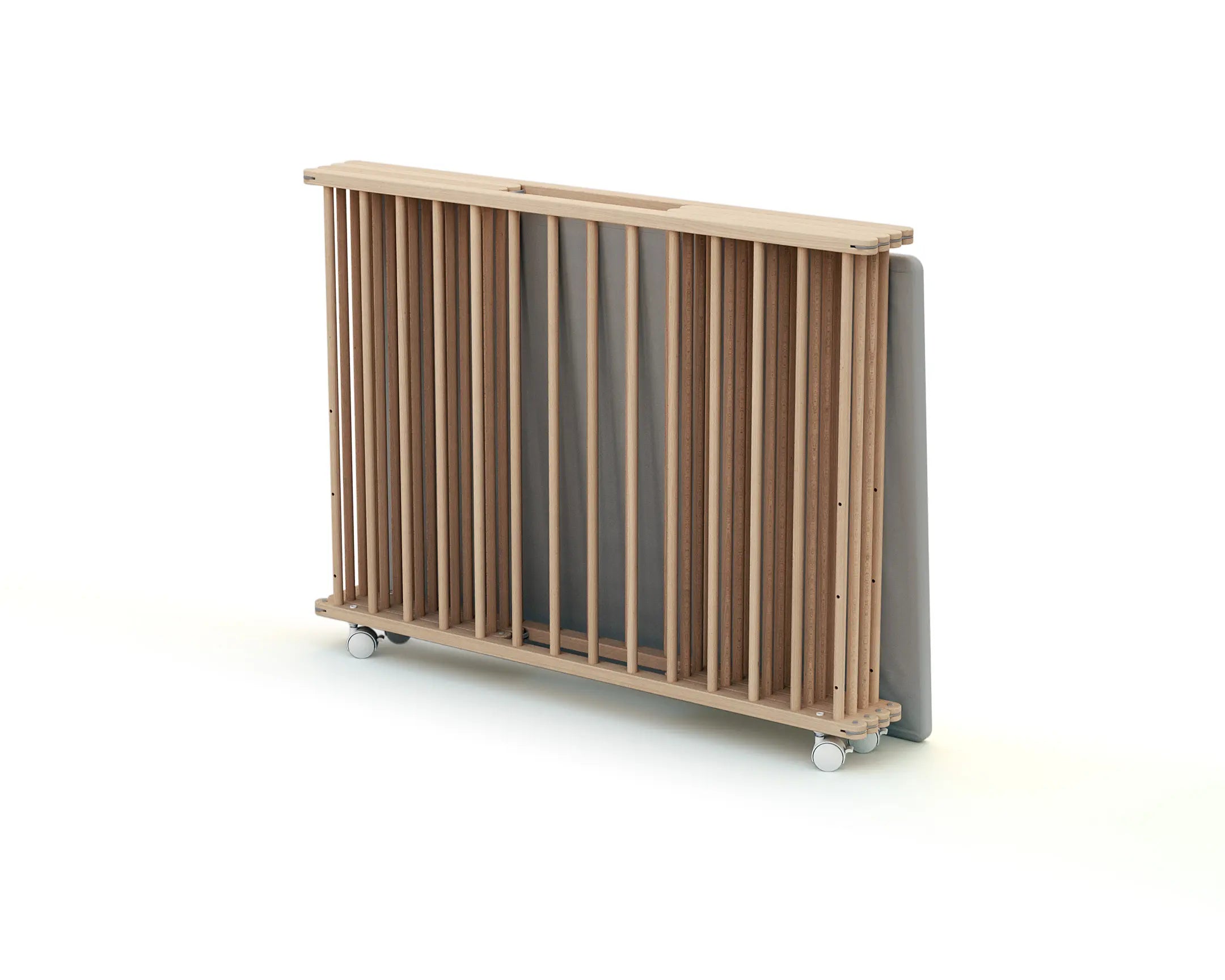 Parc bébé pliant en bois Hêtre Brut 100 x 100 cm
