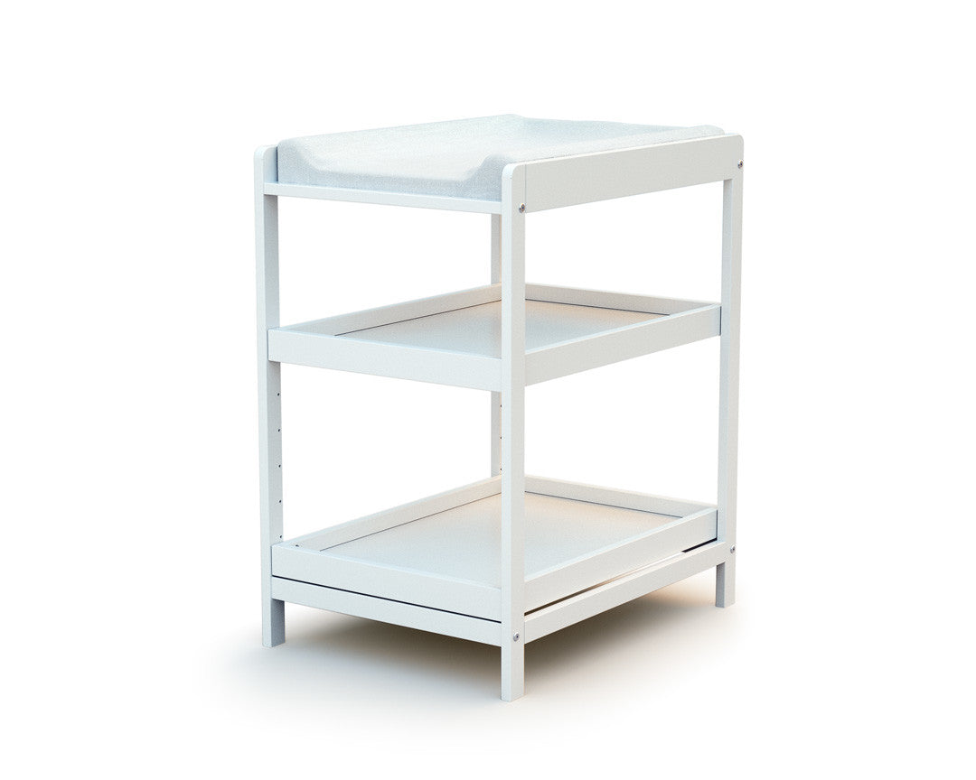 Table à langer 1 étagère en bois LIMA Blanc