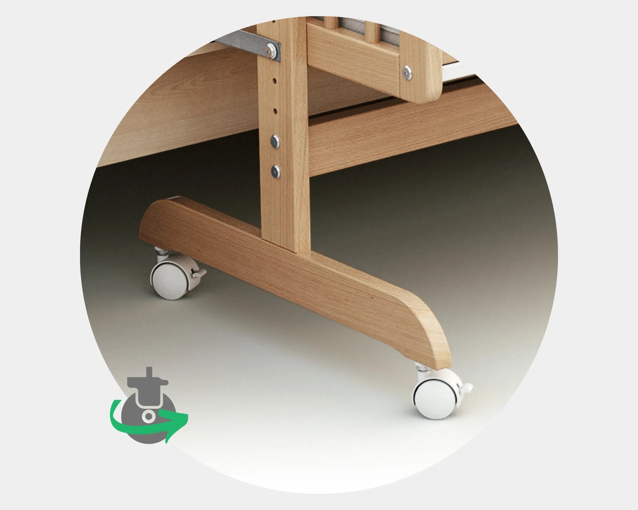 Berceau cododo évolutif en bois ESSENTIEL Hêtre Verni 40 x 80 cm