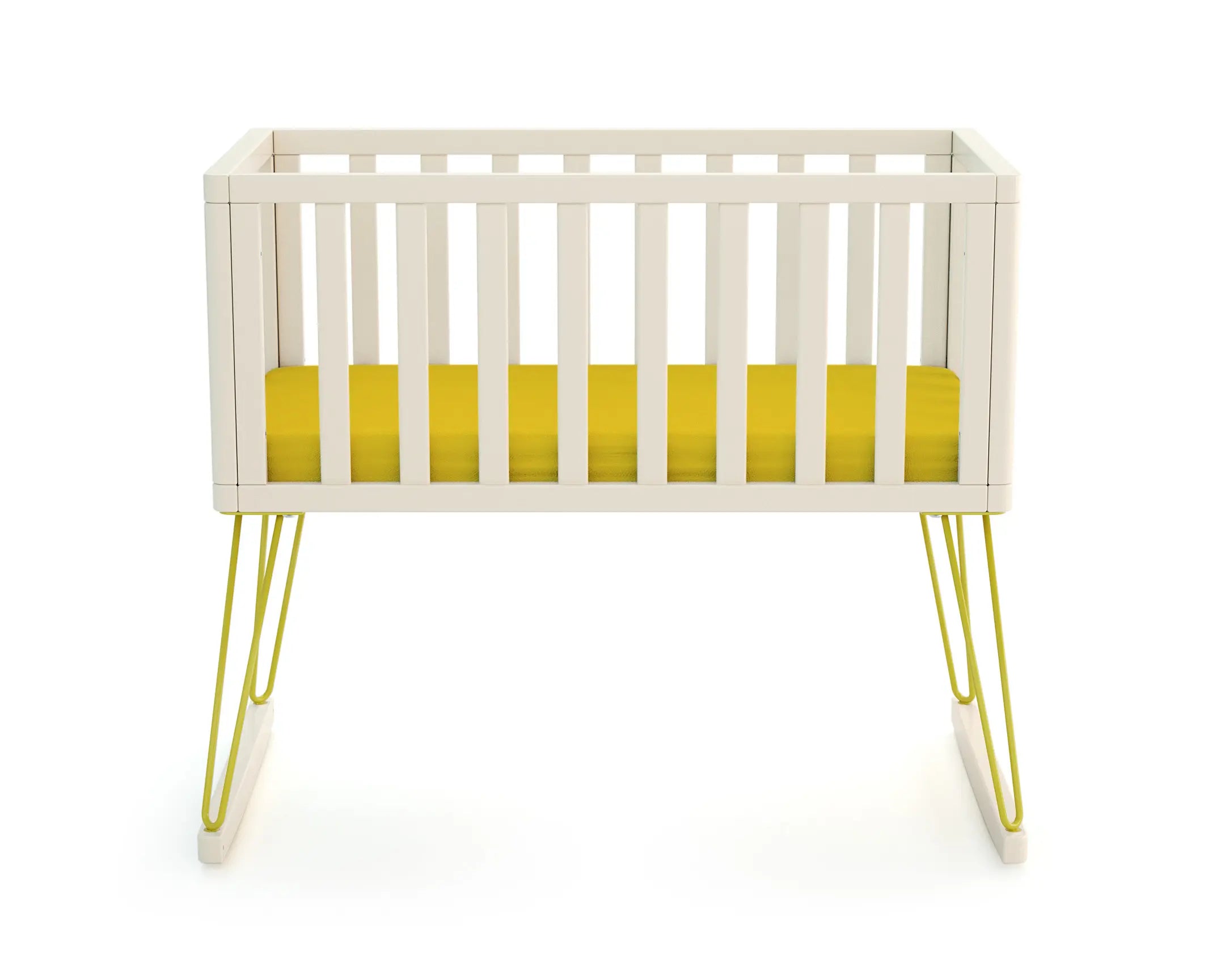 Berceau à bascule en bois ONLY jaune 40 x 80 cm