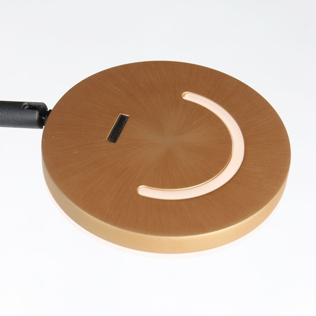 Lampadaire noir & bronze rechargeable - Soleil
