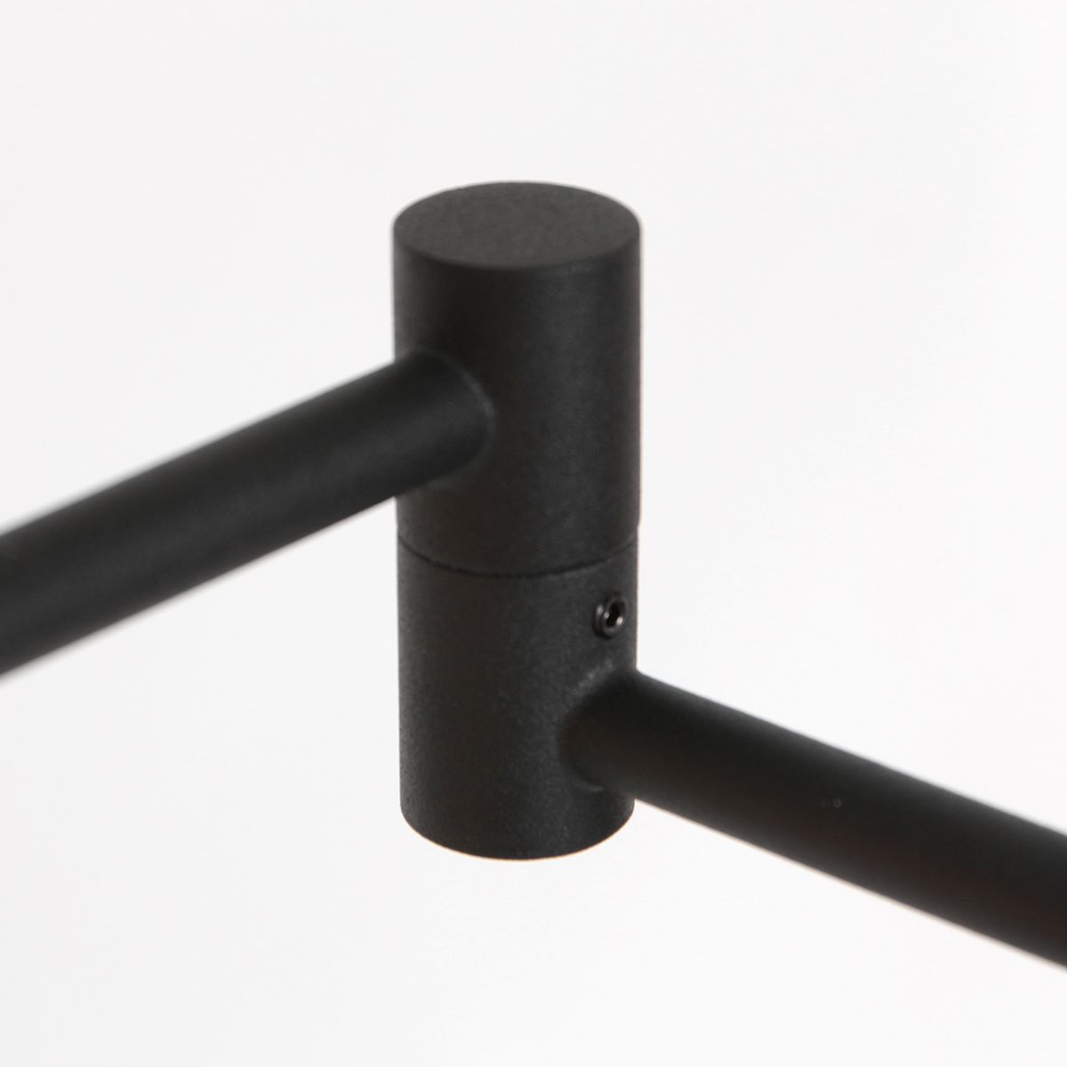 Lampadaire noir rechargeable - Soleil