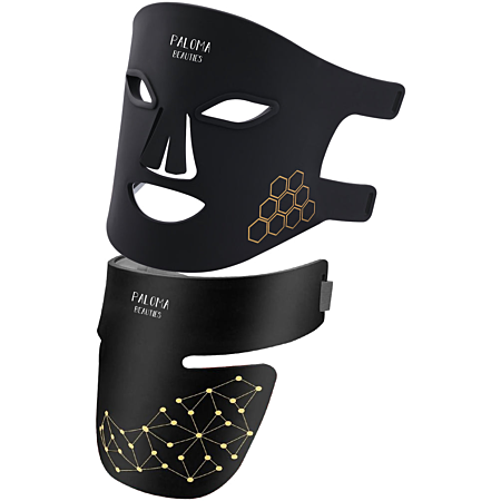 Masque & collier LED haute performance - noir