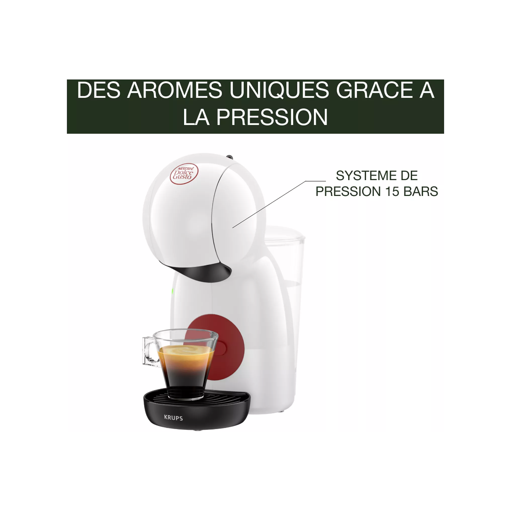 Cafetière DOLCE GUSTO KRUPS Piccolo XS Blanc