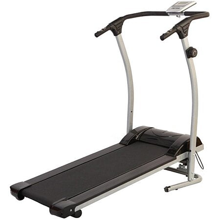 Tapis de marche magnétique et pliable - Compteur 5 fonctions - Couleur : Gris